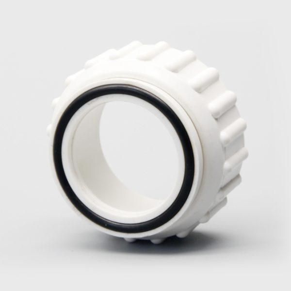 pvc-union-fitting-o-ring-714001 white PVC fitting